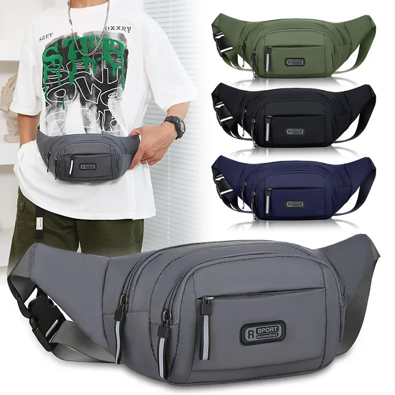 Running Gear Organizer - Men Canvas Fanny Waist Packs Unisex