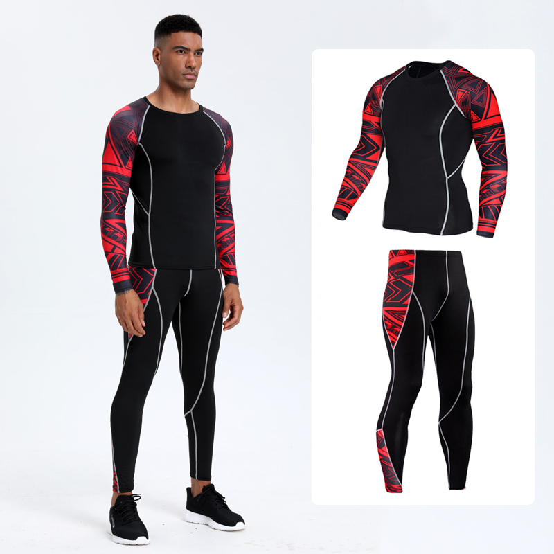 Running Gear - Men's PRO Sports Fitness Suit: Quick-Drying