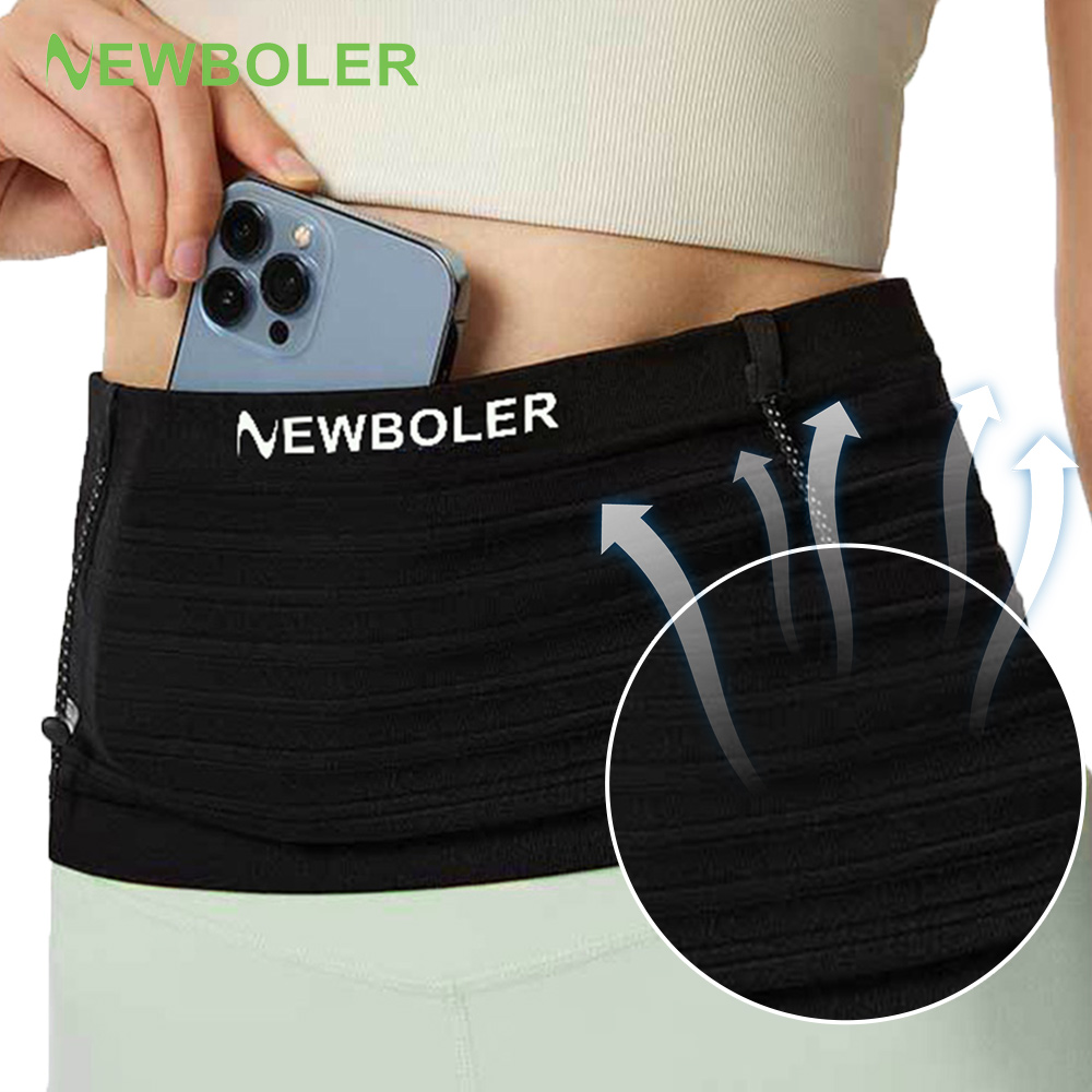 Running Gear Belt - NEWBOLER Elastic Sports Waist Bag Pack