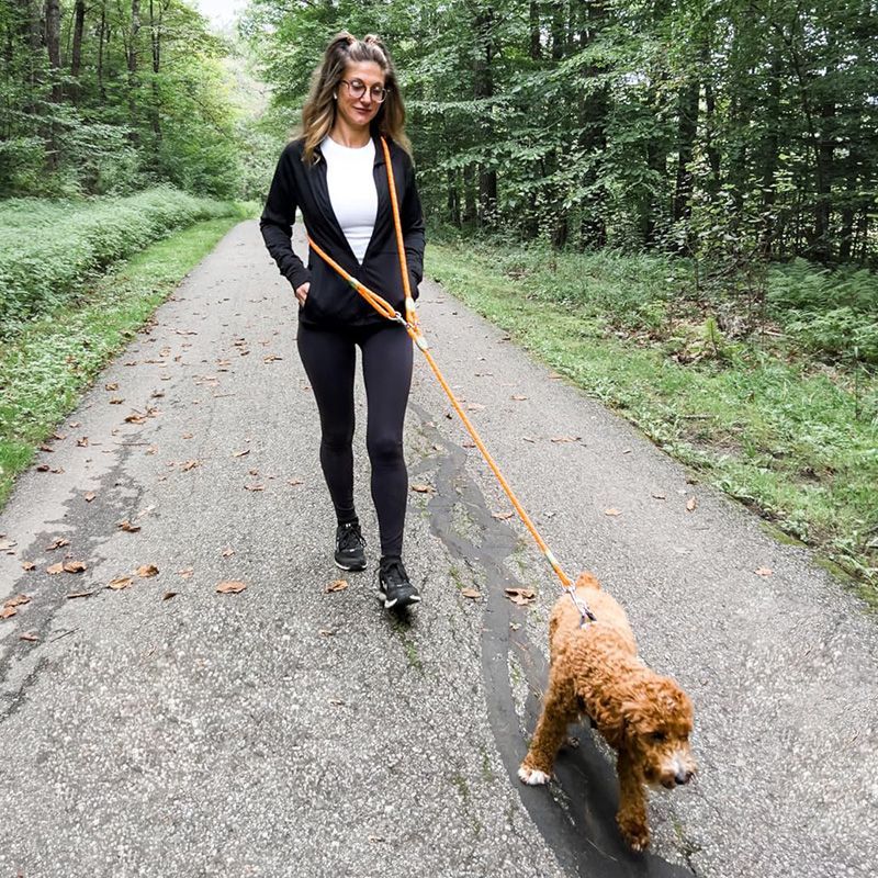 Running Gear Belt - Reflective Hands-Free Dog Leash for Hiking,