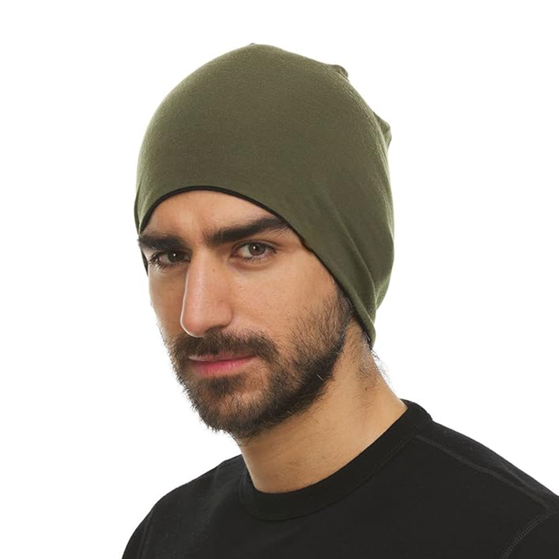 Running Gear Winter Men - Unisex 100% Merino Wool Beanie Warm