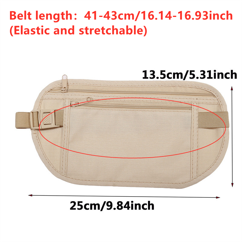 Anti-theft Hidden Waist Bag Sp - đánh giá và giá Running Gear Belt