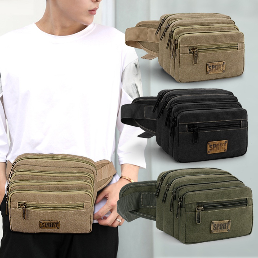 Useful Canvas Waist Bags Multi - đánh giá và giá Running Gear Organizer