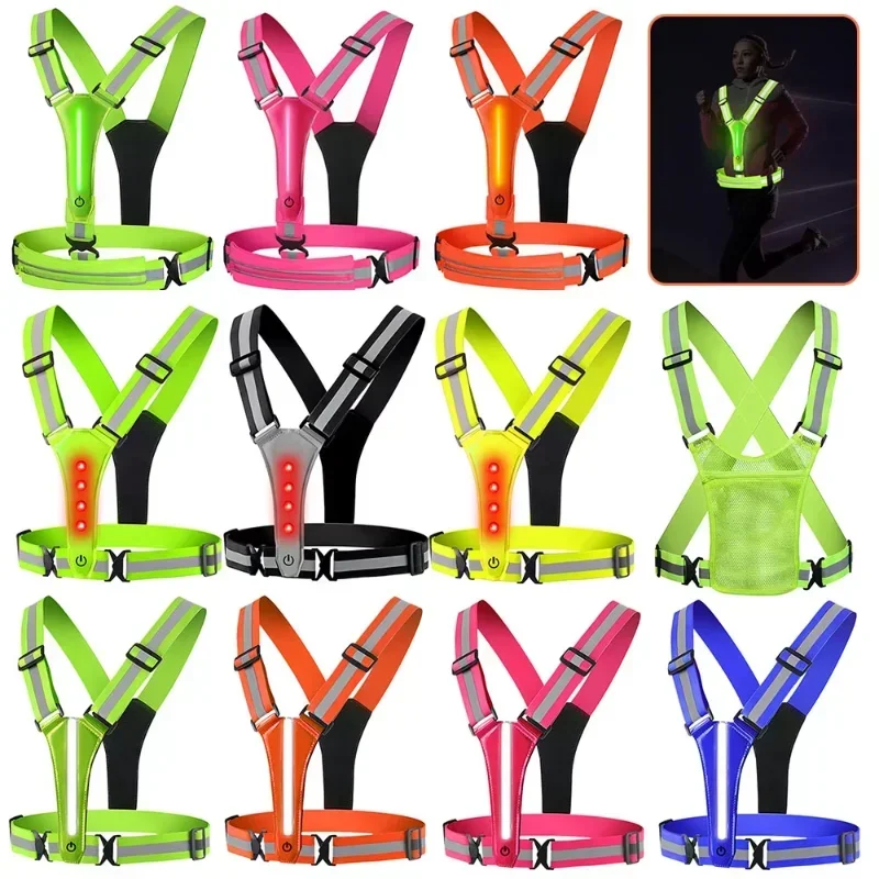 LED Reflective Vest Running Ge - đánh giá và giá Running Gear Lights
