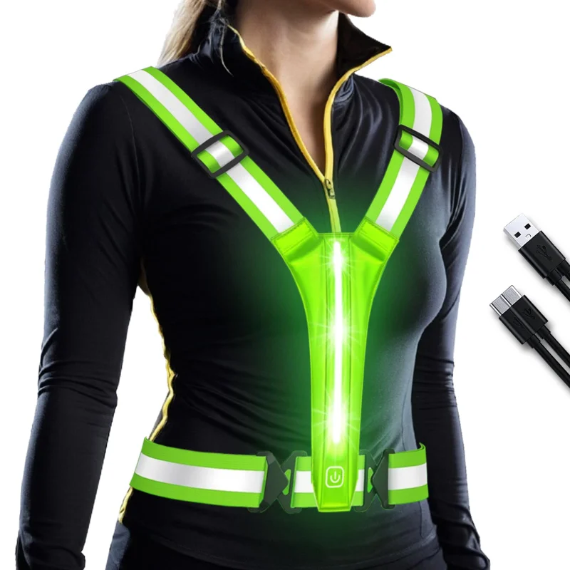 LED Reflective Vest Running Ge - đánh giá và giá Running Gear Lights