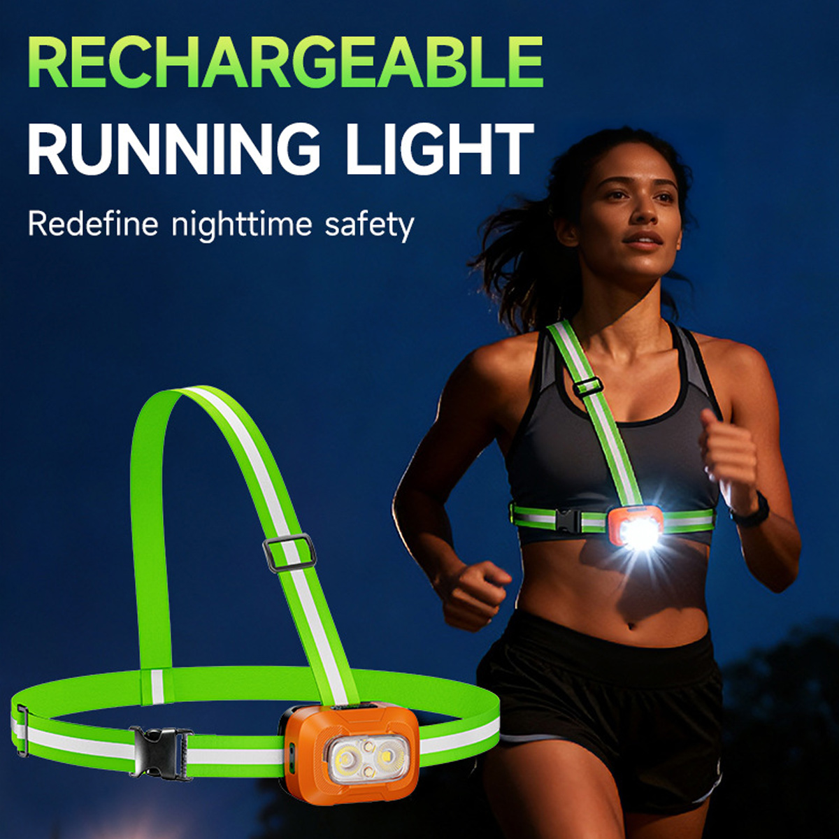 Running Light USB Rechargeable - đánh giá và giá Running Gear Lights