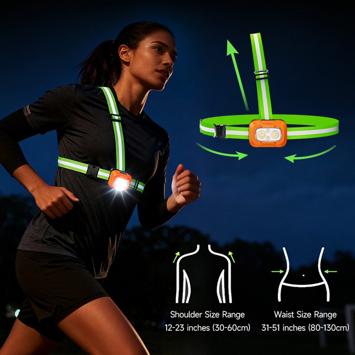 Running Light USB Rechargeable - đánh giá và giá Running Gear Lights
