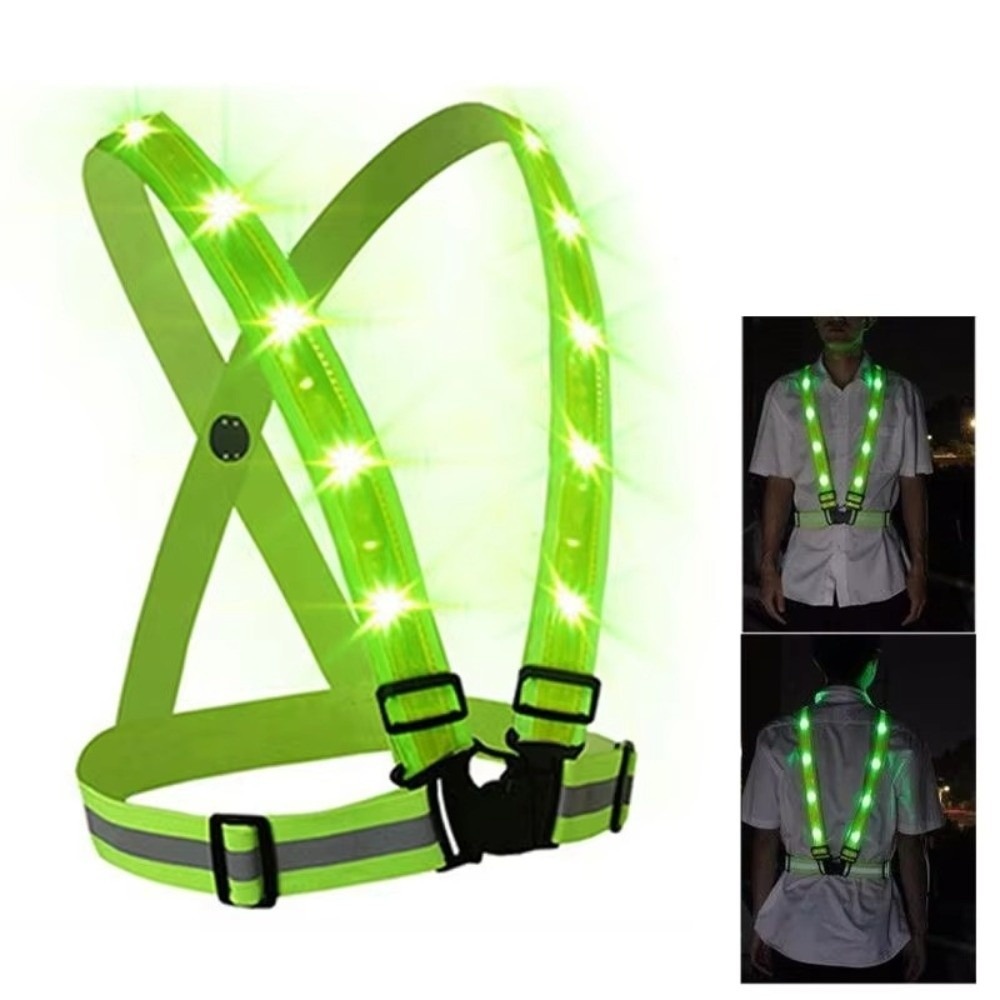 New Polyester LED Safety Vest  - đánh giá và giá Running Gear Lights