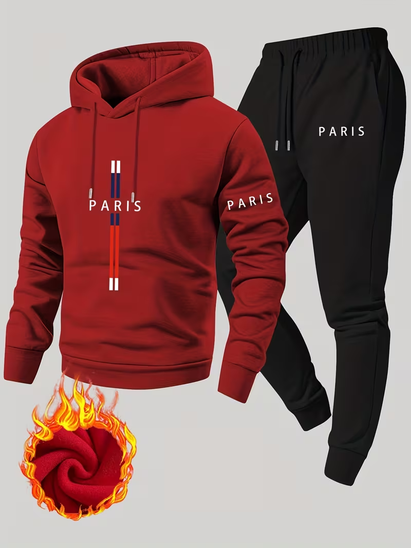 Men's Urban Casual Two-Piece S - đánh giá và giá Running Gear Winter Men