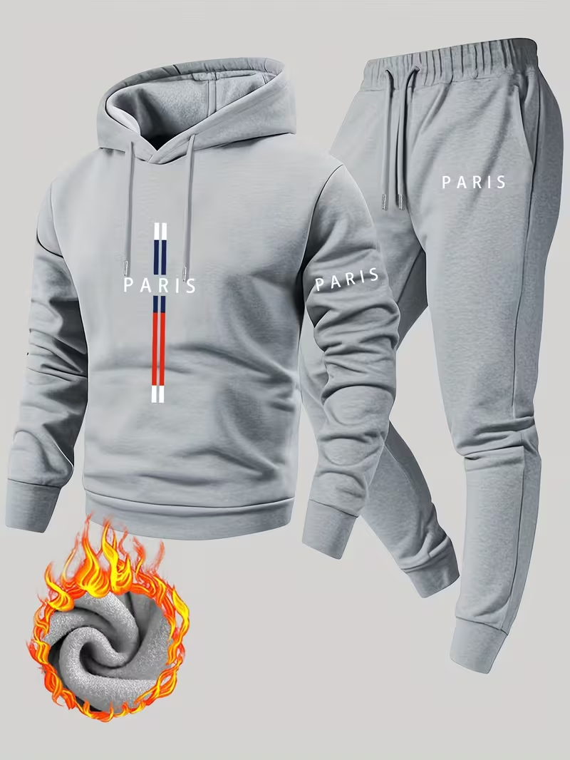 Men's Urban Casual Two-Piece S - đánh giá và giá Running Gear Winter Men