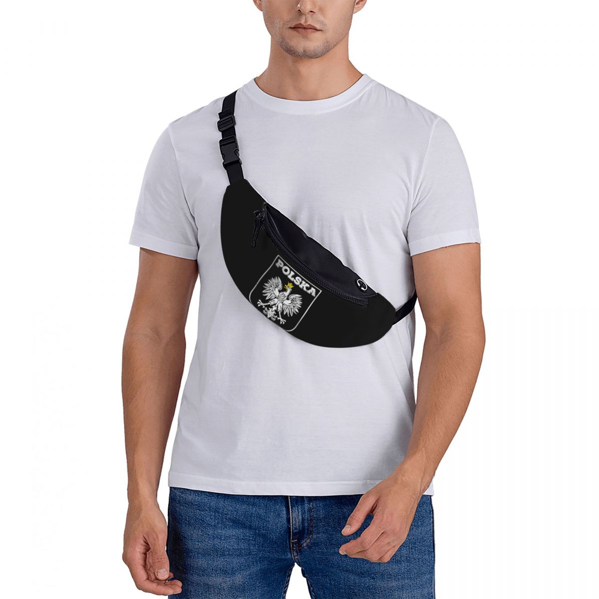 Crossbody Waist Bag Polska Log - đánh giá và giá Running Gear Bag For Men