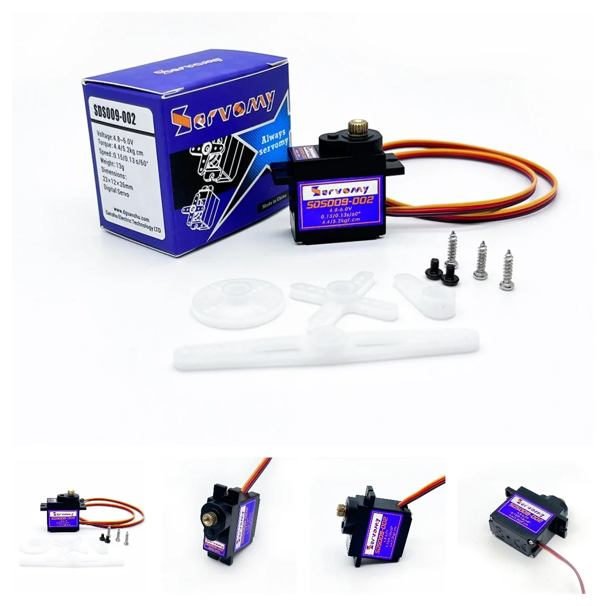 4pcs Servomy SDS009-02 9g Serv - đánh giá và giá Running Gear Car
