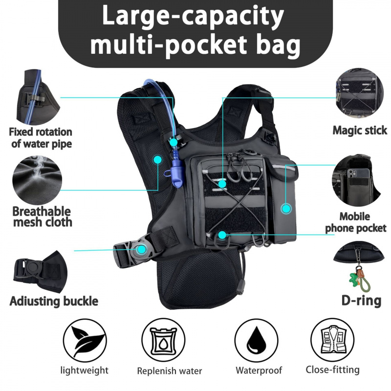 2026 New Tactical Vest Chest B - đánh giá và giá Running Gear Bag For Men