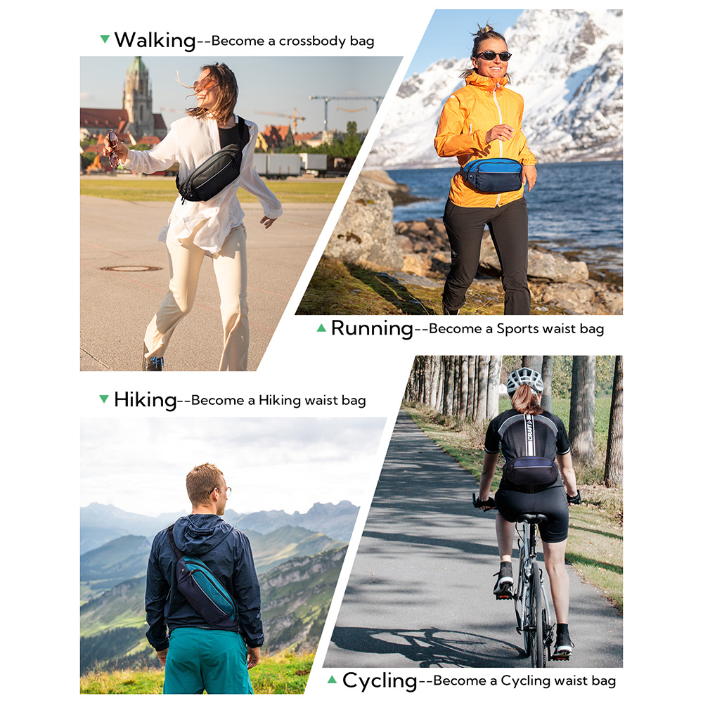 WATERFLY Fanny Pack Waist Bag  - đánh giá và giá Running Gear Belt