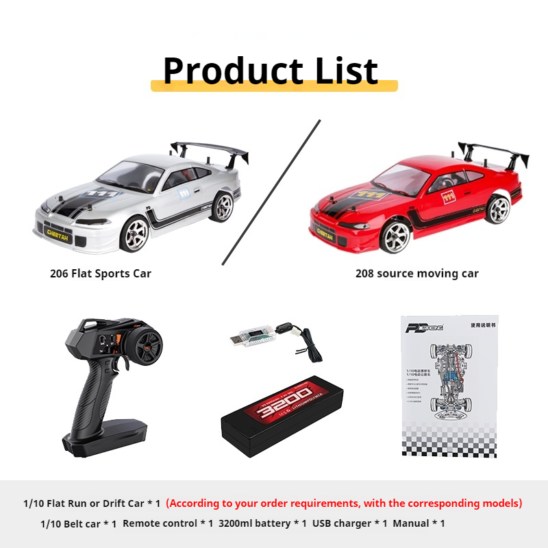 PDracing Hot Selling 1/10 Four - đánh giá và giá Running Gear Car