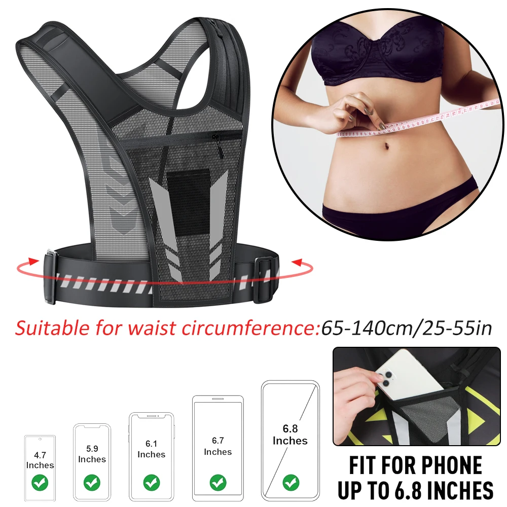 Reflective Running Vest with P - đánh giá và giá Running Gear For Your Phone
