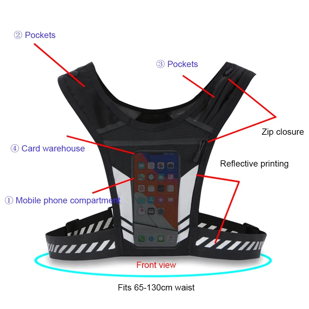 Reflective Running Vest with P - đánh giá và giá Running Gear For Your Phone