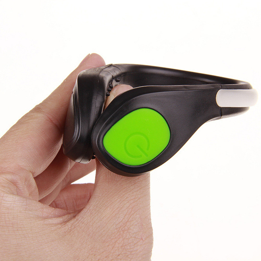 1Pcs LED Flash Shoe Clip Green - đánh giá và giá Running Gear For Night
