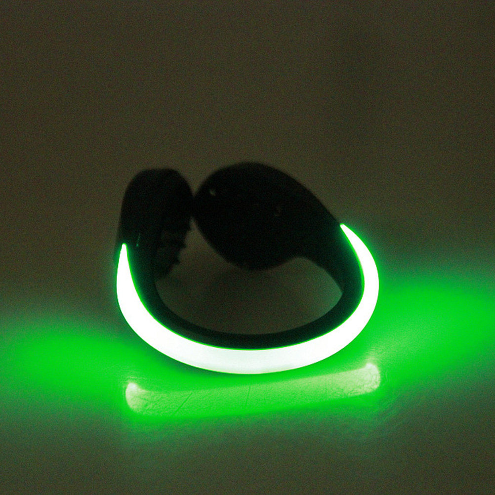 1Pcs LED Flash Shoe Clip Green - đánh giá và giá Running Gear For Night