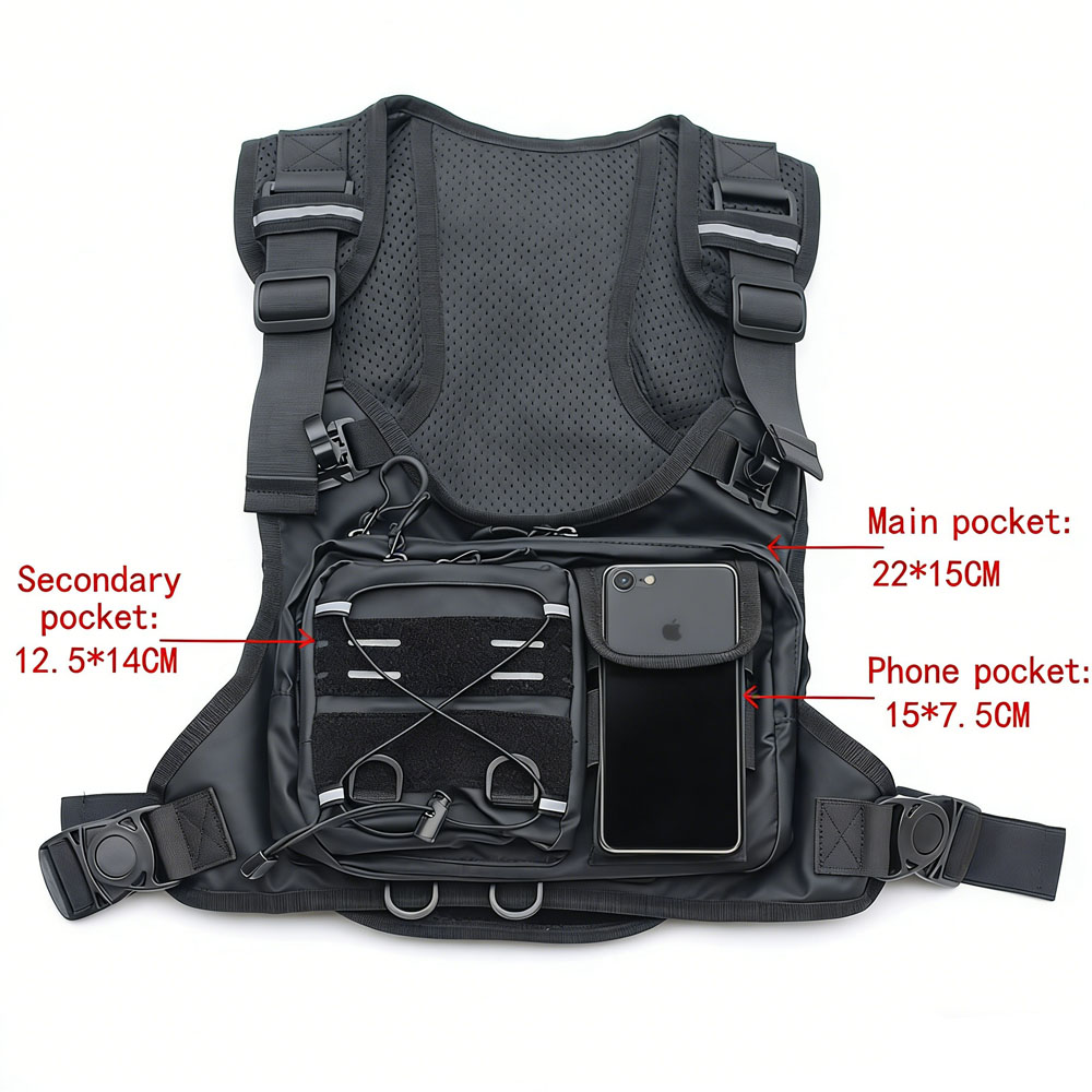 Tactical Vest Chest Bag with 2 - đánh giá và giá Running Gear Bag For Men