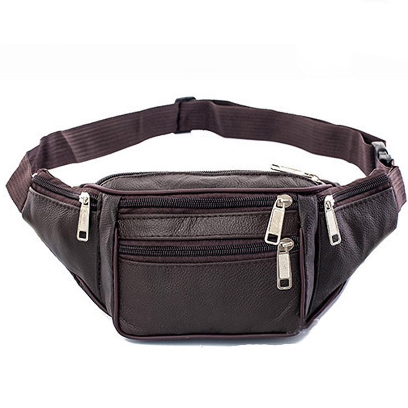 Leather Men Waist Chest Bag Th - đánh giá và giá Running Gear Organizer